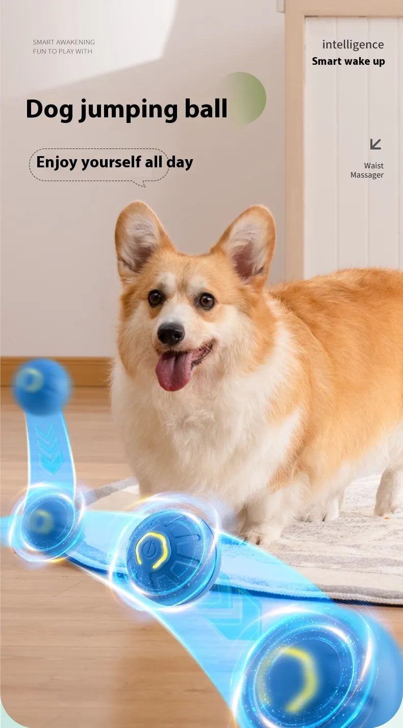 Smart Interactive Cat Toy Ball – Self-Rolling, USB Rechargeable